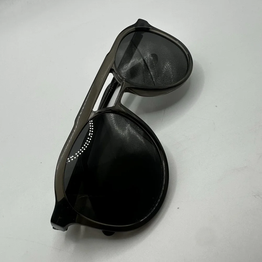 L.G.R Pilot 53-20 Gray Acetate Handmade Designer Italy Men's Designer Sunglasses